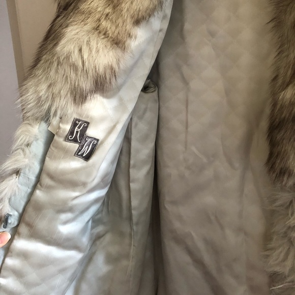 Vintage Blue Fur Fox Coat - Picture 5 of 6